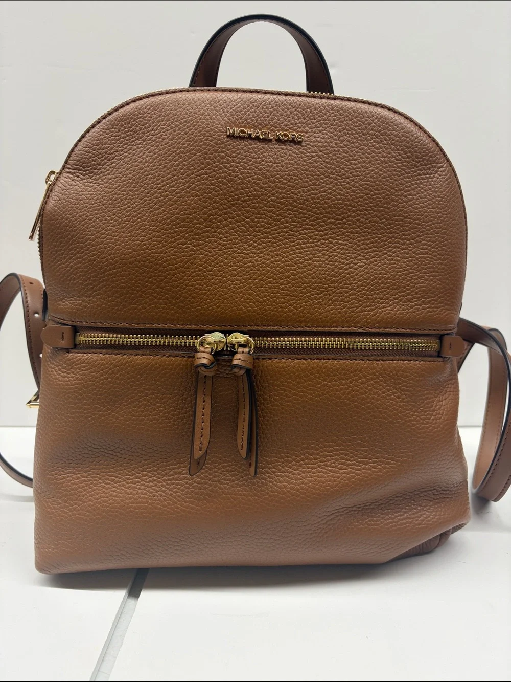 NEW Michael Kors Pebbled Leather Backpack MD Slim